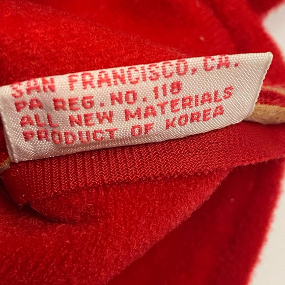 Vintage 1978 Garfield Cat Pookie Bear Stuff It Christmas Holiday Red 15”Stocking - Picture 8 of 10